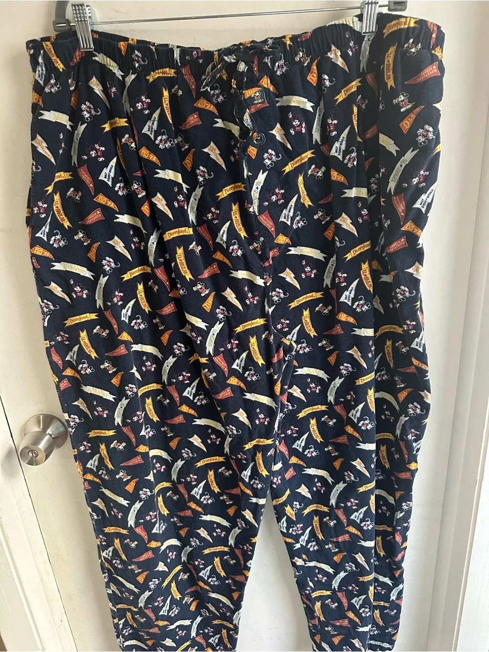 Disneyland Resort Mickey Mouse Lounge Pajama Pants XXL 100% Cotton Drawstring
